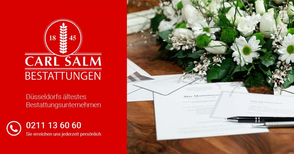 Webdesign für Bestattungsunternehmen Salm aus Düsseldorf