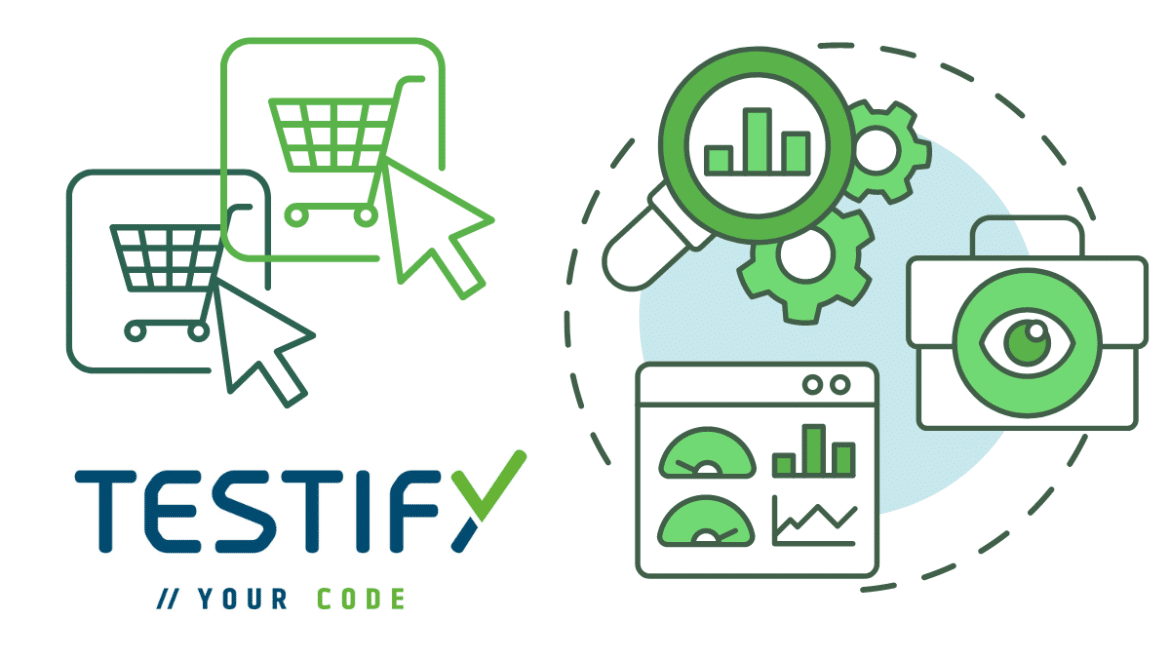E2E Testing – WAS (1) Bildliche Darstellung für ein Testing im E-Commerce mit Testify