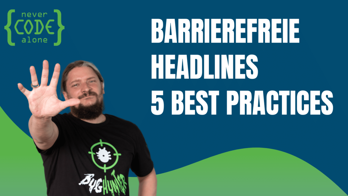 Mann mit dunklem Bart zeigt eine Hand und spreizt seine 5 Finger um auf 5 Best Practices hinzuweisen.