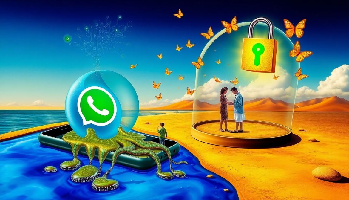 Surreale Schutzglocke: Familie chattet sicher vor KI-Zugriff in WhatsApp