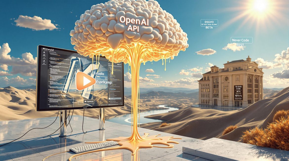 Mittwald AI Hosting Dali-Style: Schmelzende YouTube-Session wird zu sicherem AI