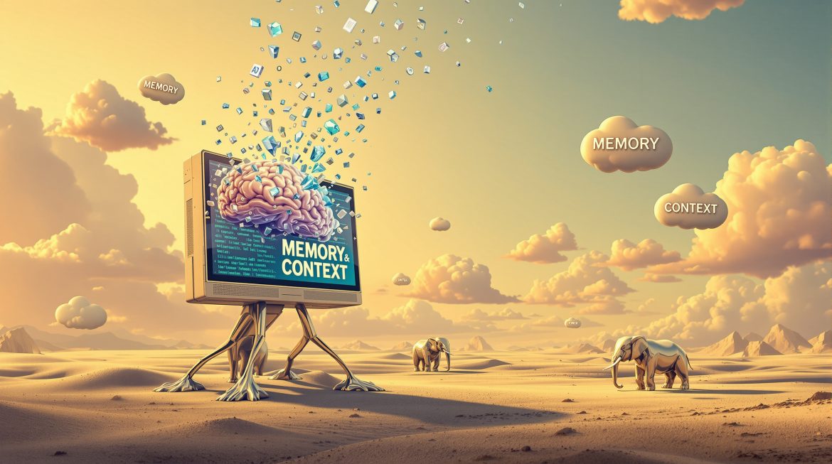 Surreales Dalí-Bild: Schmelzender Computer wird zu Gehirn mit KI-Memory-Flow Surreales Dalí-Bild: Schmelzender Computer wird zu Gehirn mit KI-Memory-Flow