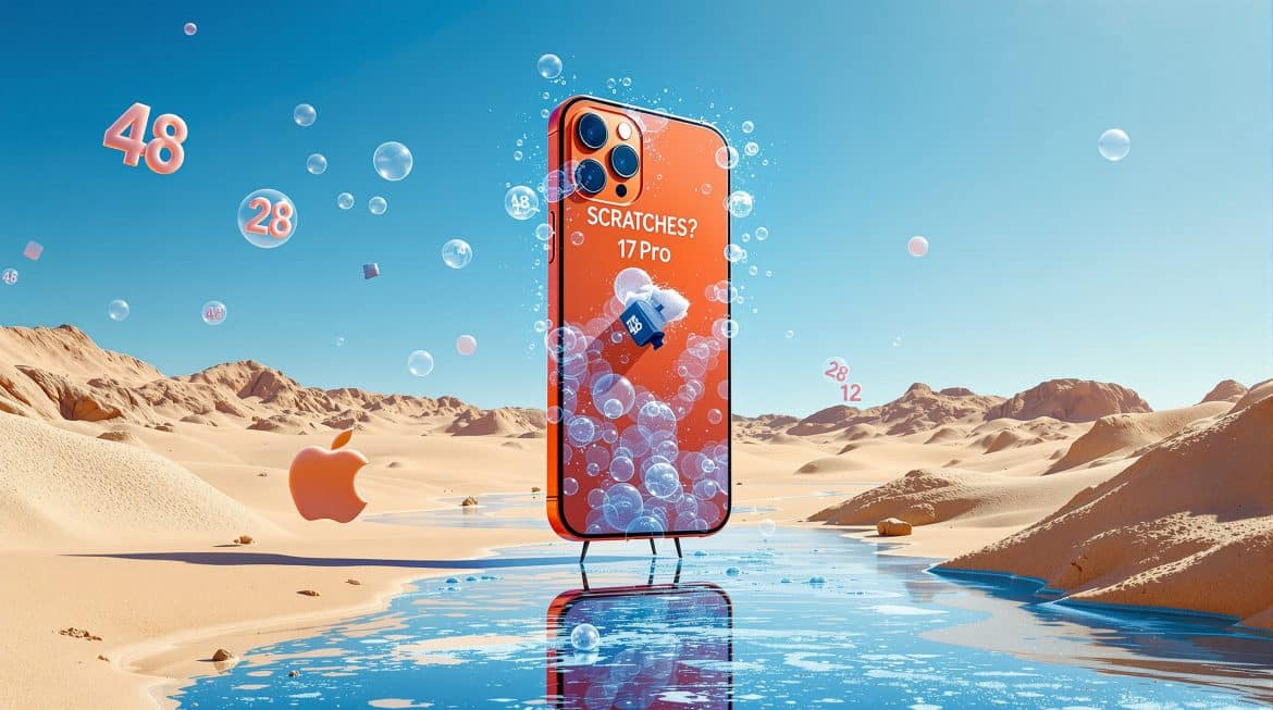 Surreale Darstellung: iPhone 17 schmilzt, MagSafe-Ringe schweben wie Uhren