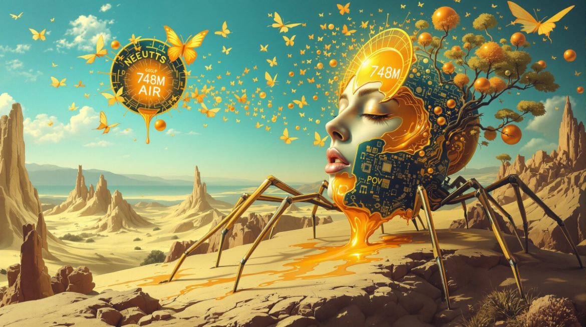 Surreale Darstellung: Computer verwandelt sich in sprechende Stimme lokal