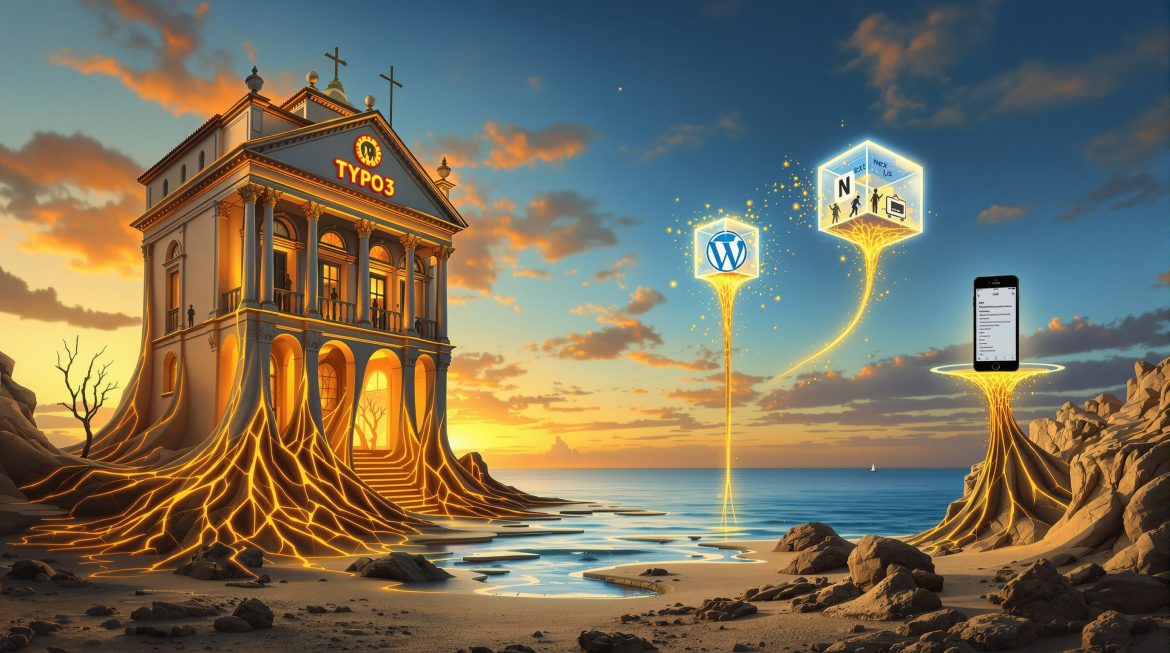 TYPO3-Gebäude verwandelt sich zu WordPress, E-Commerce und modernen Frontends