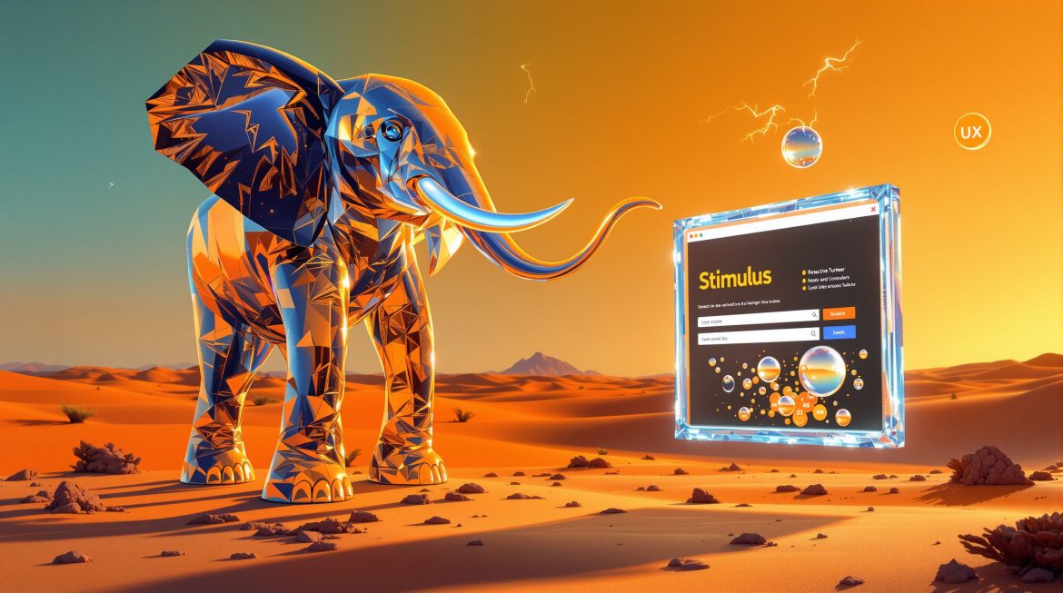 Surreales Dalí-Bild: PHP-Elefant wird zum reaktiven Browser mit UX-Komponenten