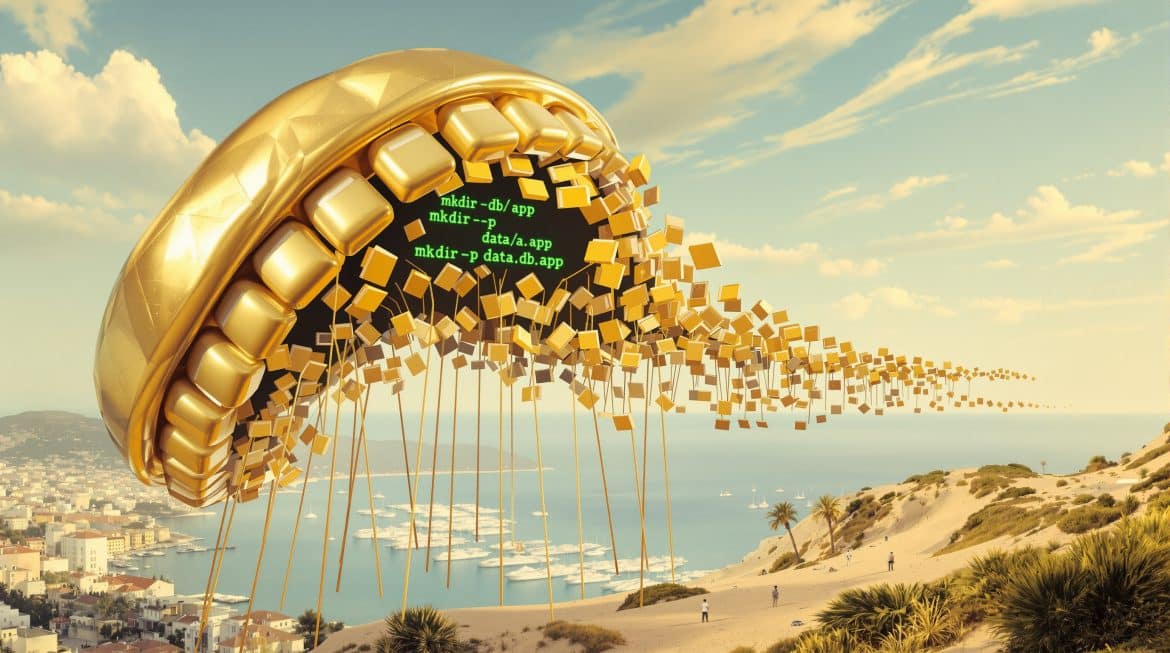 Geschweifte Klammern erzeugen mehrere Ordner aus einem Terminal-Befehl