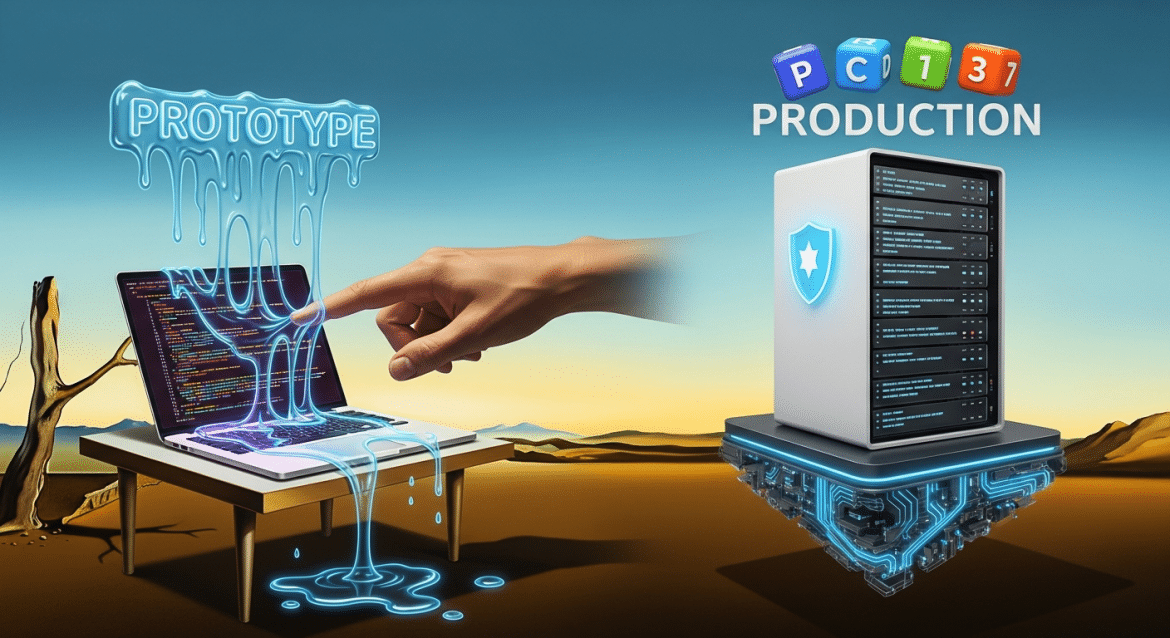 Dalí-Stil: Schmelzender KI-Prototyp verwandelt sich in stabile Production-App
