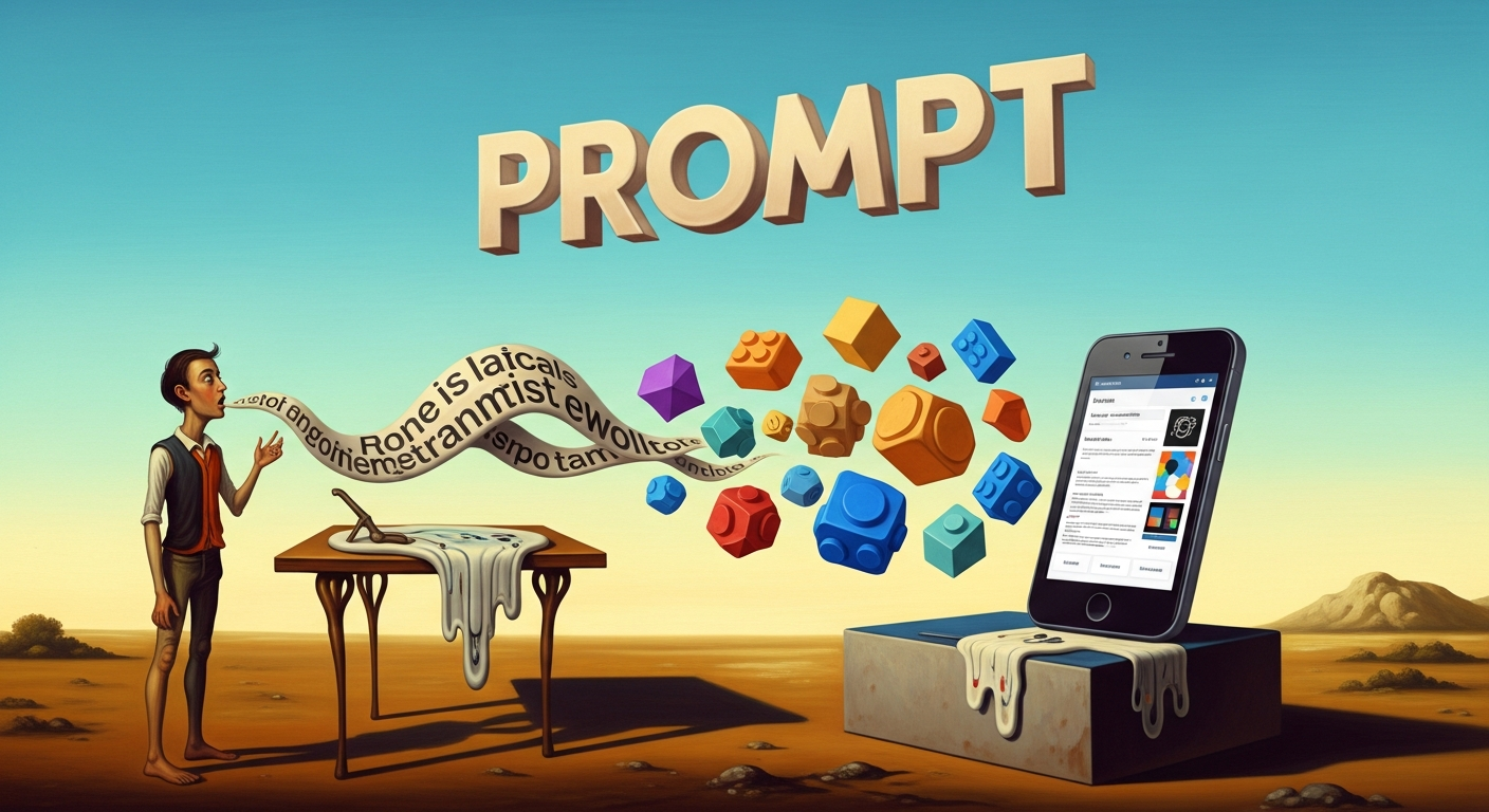 Dalí-Stil: Gesprochener Prompt verwandelt sich in eine fertige App